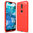Flexi Slim Carbon Fibre Case for Nokia 7.1 - Brushed Red